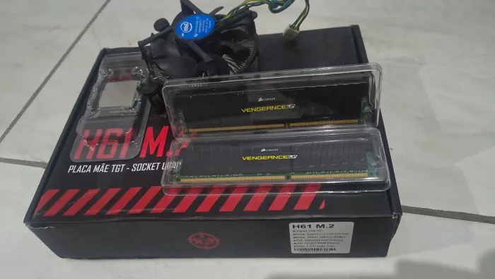 Kit i5 3330 + placa TGT com slot M2 + memória 16gb Corsair (2x8)