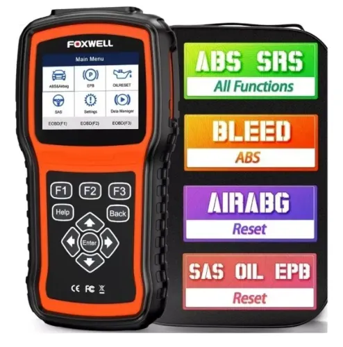Scanner Obd2 Foxwell NT Plus Airbag Abs Sas Reset +Bag
