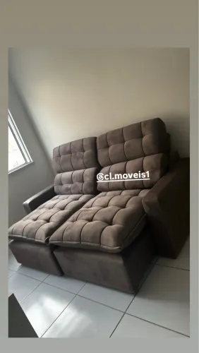 Sofá retrátil reclinável 