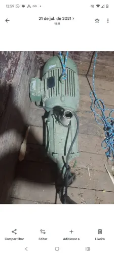 Bomba d'água trifásico 7.5 CV multi estágio 