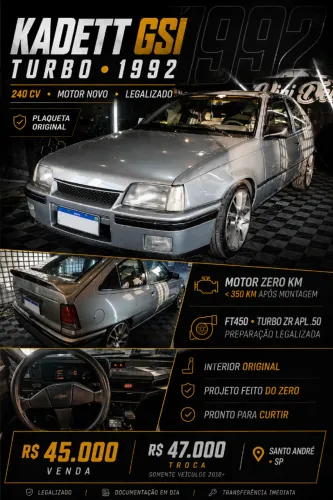 Chevrolet Kadett GSI / GS 2.0 1992
