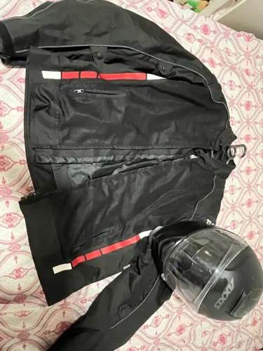 Jaqueta Tutto Moto Racer Preta Masculina Urbana