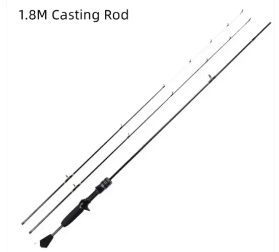 Vara de pesca Mavllos Delicacy 2 a 6 lbs, duas ponteiras casting 0,6-8g / 0,8-10g