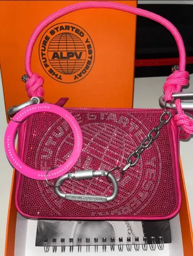Bolsa Alexandre Pavão Crystal Bag Rosa