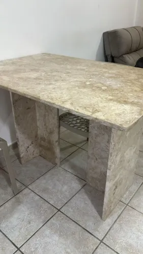 Mesa Mármore Travertino 1,20m x 0,80m