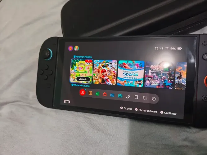 Nintendo swicht 2 Com 5 jogos