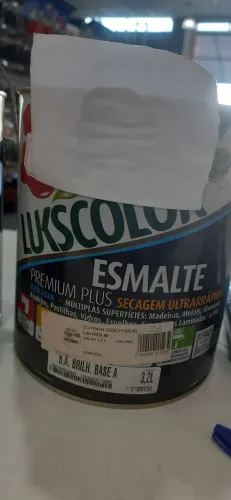 Esmalte Luks Base Água Secagem Ultrarrapida na cor Algodão Egípcio  3,2 litros
