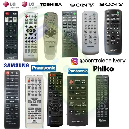 controles para todo tipo de aparelhos de som com entrega em recife e regiao