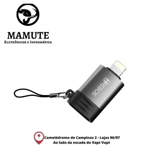 Adaptador OTG Hrebos Pro Lightning Iphone Para  Usb fêmea