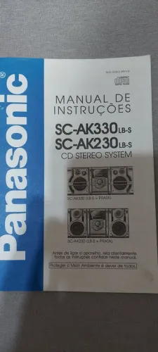 Aparelho  som panasonic 3x1 Sa ak230 