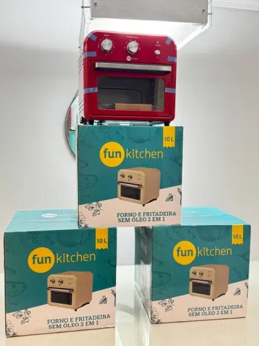 AIRFRYER E FORNO 2 em 1 LACRADA 10 LITROS