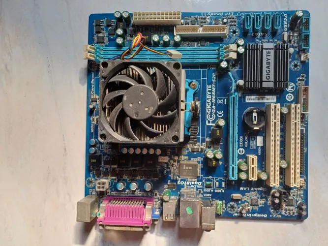Kit placa mae ddr3 am3,com processador e cooler