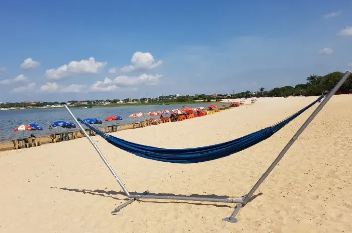 Suporte metálico para rede desmontável