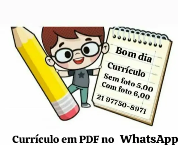 Currículo em PDF no WhatsApp 5,00