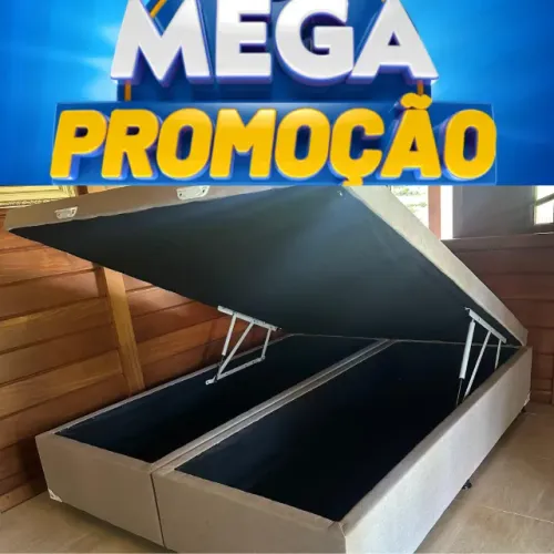 Cama Box Bau Queen Size Novo