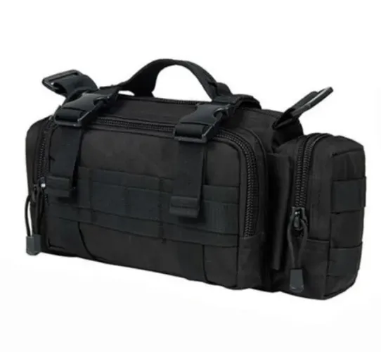 Pochete / Tático / Militar, sistema Molle p/ adaptar na mochila / Colete, usar no Ombro ou