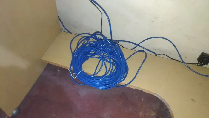 Cabo de rede azul, 50 metros, envio a qualquer local. Tenho variedade.