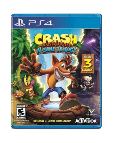 Jogo Crash bandicoot trilogy Ps4 Novo Lacrado
