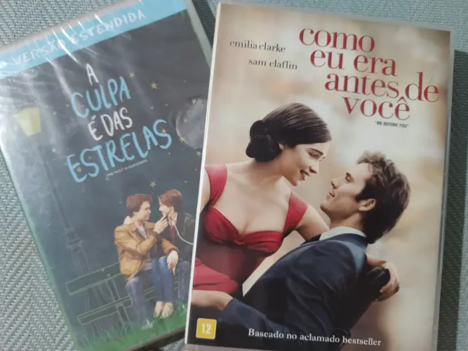2 dvds: A culpa é das Estrelas (lacrado) e Como eu era antes de você