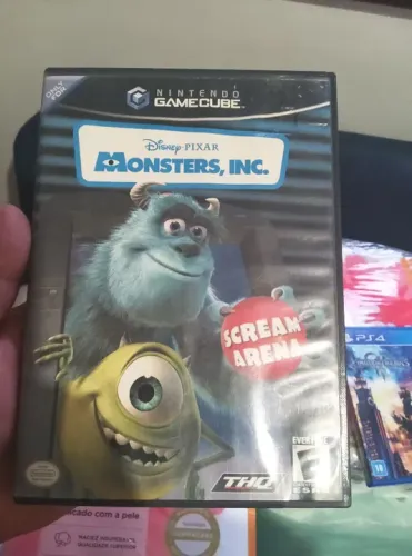 Jogo monsters inc scream arena gamecube americano original
