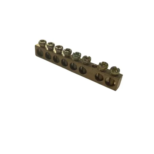 Barramento Para Quadro Disjuntor Neutro Terra 8 Furos Polos