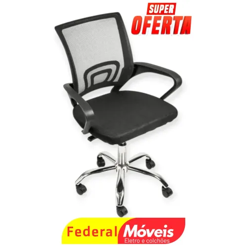 Cadeira Presidente Telinha Giratória - Nova - Conforto e elegância