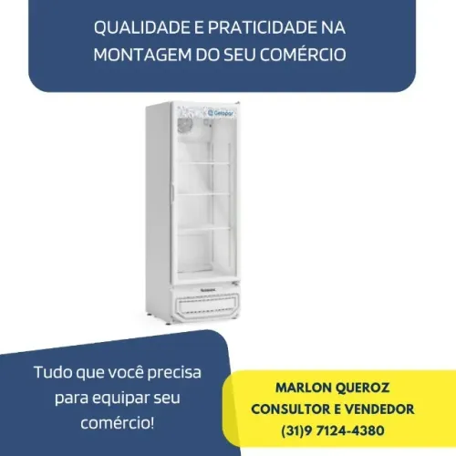 Refrigerador Gelopar 410L Novo