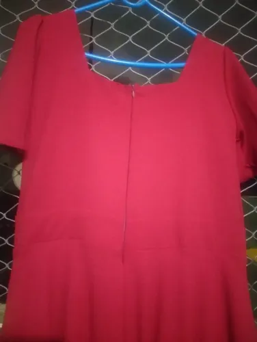  Vestido vermelho longo para festas ou casamento lindo