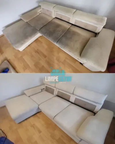 Higienização de sofá a seco