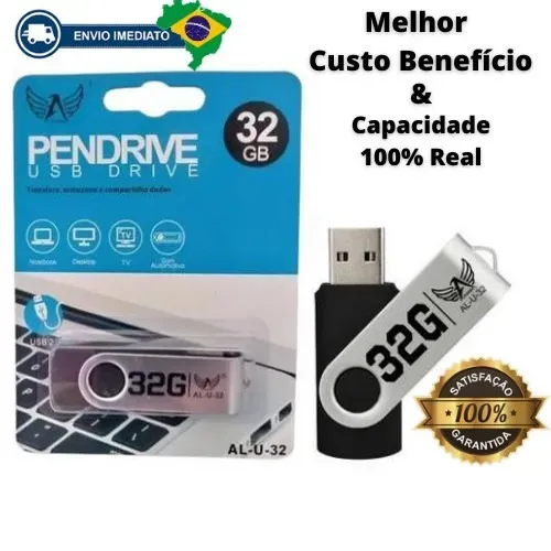 Pendrive 32GB Pen Drive De Alta Qualidade EL-BU-32 - Eletromex