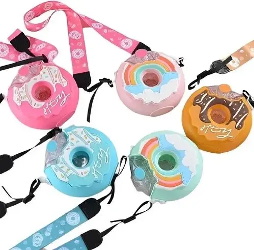 Garrafinha Infantil Donuts Rosquinha Colorida Garrafa