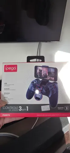 Controle joystick 3 em 1 ipega ios android pc Bluetooth