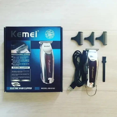 Máquina Acabamento Super Mini Sem Fio Kemei Km-9163 Original