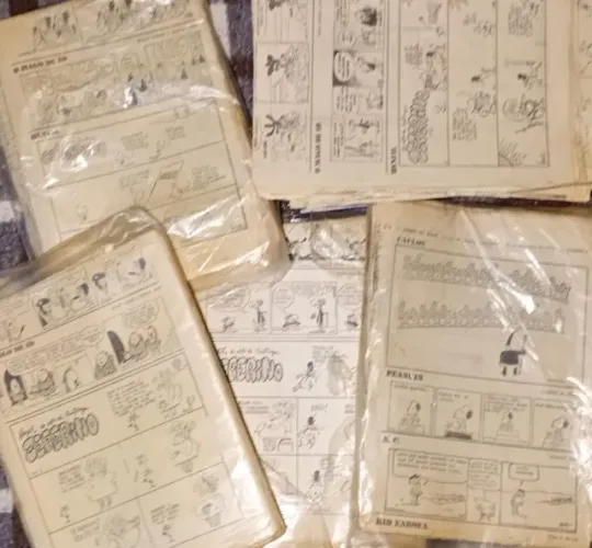 Jornal do Brasil - Anos 70 - Coleção de Quadrinhos antigos - Recorte raro 5 volumes