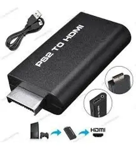 Adaptador Conversor Ps2 Para Hdmi 720/1080P Video Game Tv