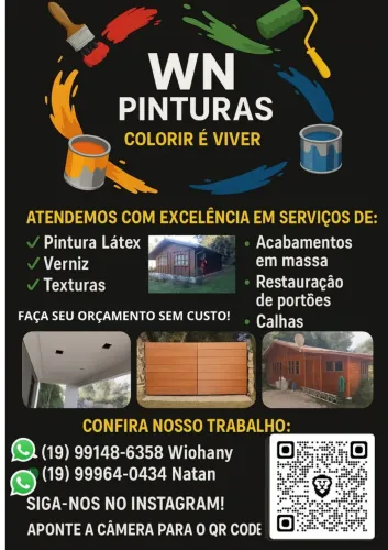 WN PINTURAS e ACABAMENTOS EM GERAIS. (Ler descrição...)