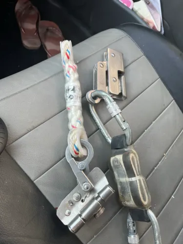 Dois Trava Queda De Segurança Inox P/ Corda