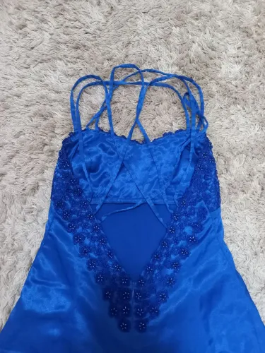 Vestido  Formatura Casamento 15 anos Azul Royal 