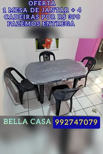 SALA DE JANTAR HE SS 4 LUGARES SG DA ENTREGO