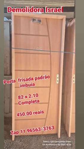 Porta frisada imbuia Nova