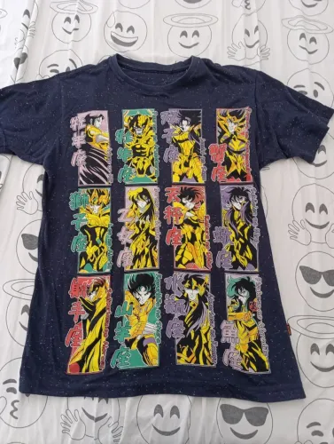 Camiseta piticas dos cavaleiros do zodíaco