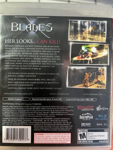 Blades X - PlayStation 3 ( Analiso trocas)