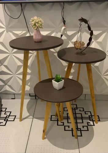 Trio de mesinhas à pronta entrega