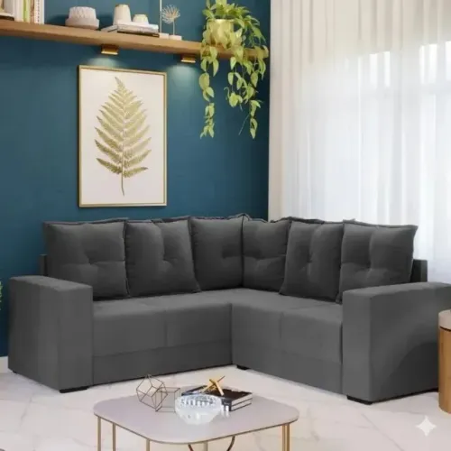 EM PROMOÇÃO sofá novo patricia na cor cinza a pronta entrega