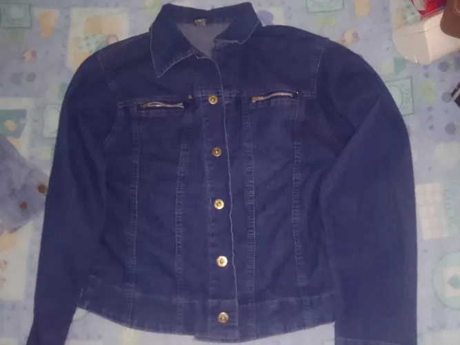 Jaqueta Jeans Azul - Tamanho M