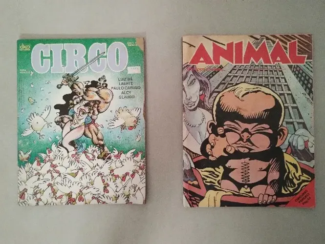 2 Revistas para Colecionadores e cartunistas: Animal + Circo
