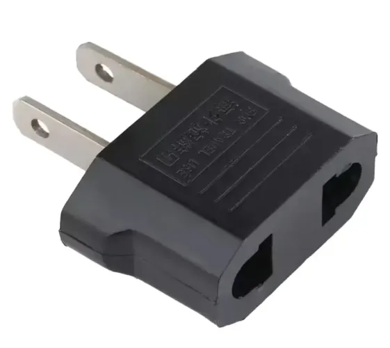 Adaptador plug de tomada chato internacional EUA USA UE Brasil