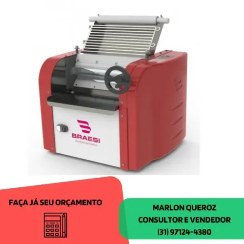 Cilindro de Massas 30 CM Braesi 127-220v