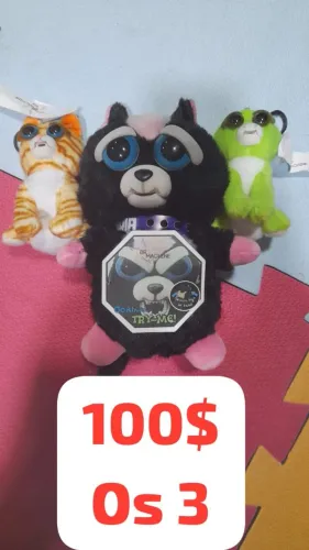 Festy gambá + dois chaveiros feisty