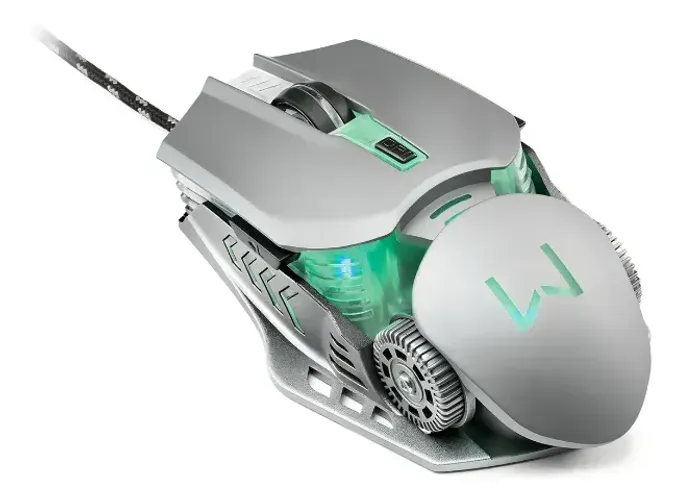 Mouse para jogo Multilaser Warrior Keon MO268 grafite